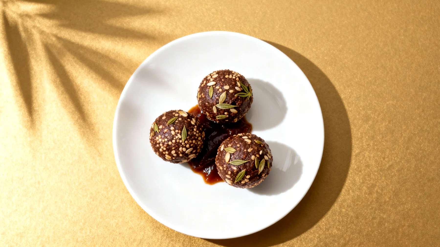 Amaranth-Kakao-Energiebällchen mit Hanfsamen und Dattelmus"