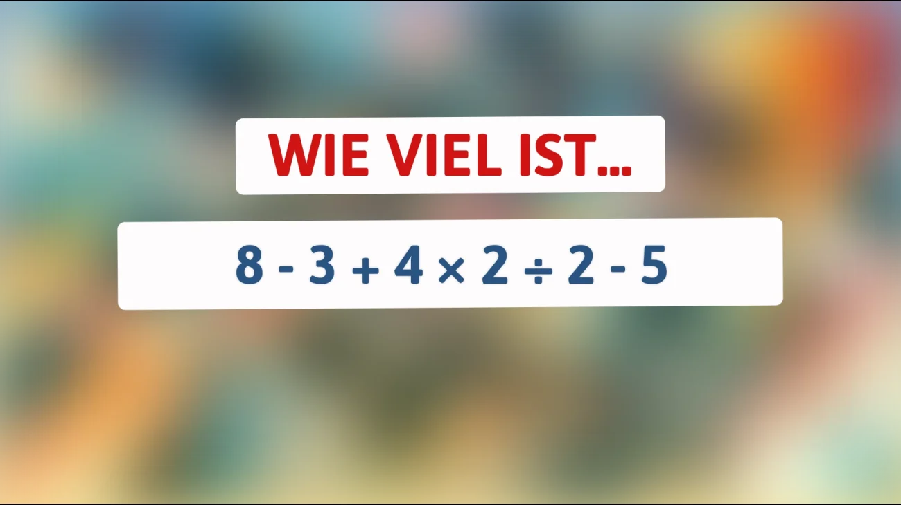 Bist du schlau genug, um diese mathematische Herausforderung zu meistern? Teste deine Intelligenz jetzt!"