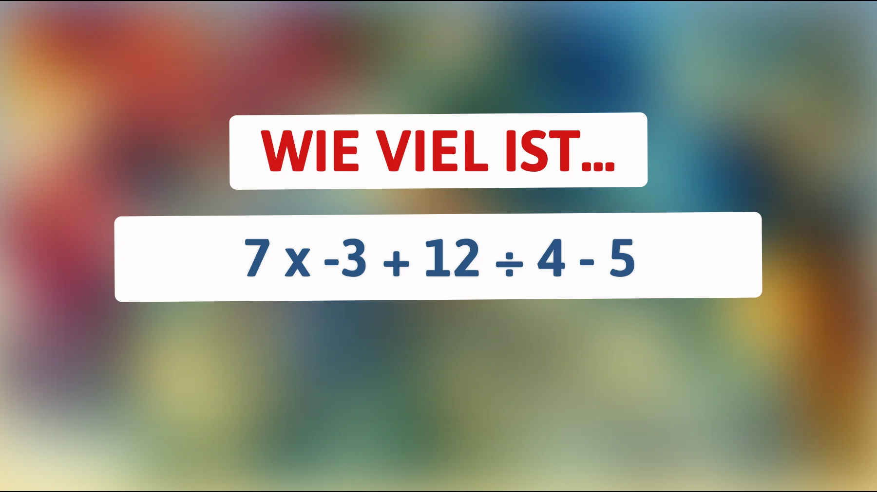 Entdecke, ob dein Gehirn smarter als der Rest ist: Kannst du diese mathematische Herausforderung lösen?"