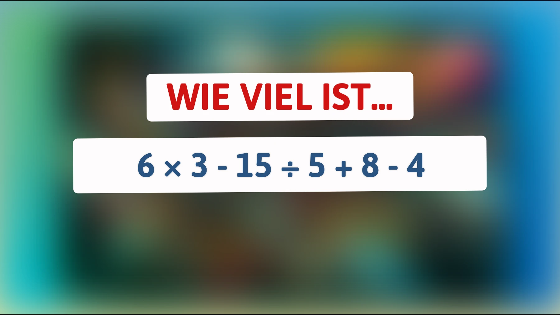 Hast du das Zeug dazu, dieses mathematische Rätsel zu knacken? Nur die Klügsten schaffen es!"