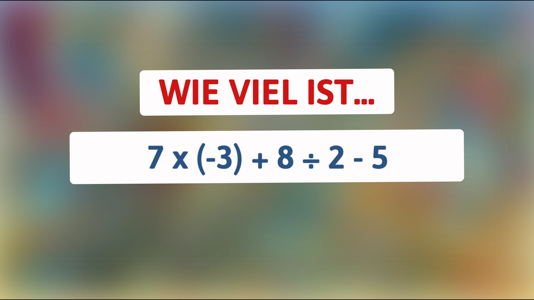 Nur 1% der Menschen können dieses mathematische Rätsel lösen: Bist du klug genug, um die Lösung zu finden?"