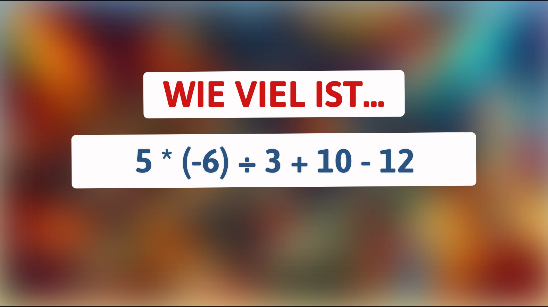 Nur 1% der Menschen können dieses mathematische Rätsel sofort knacken! Bist du dabei?"