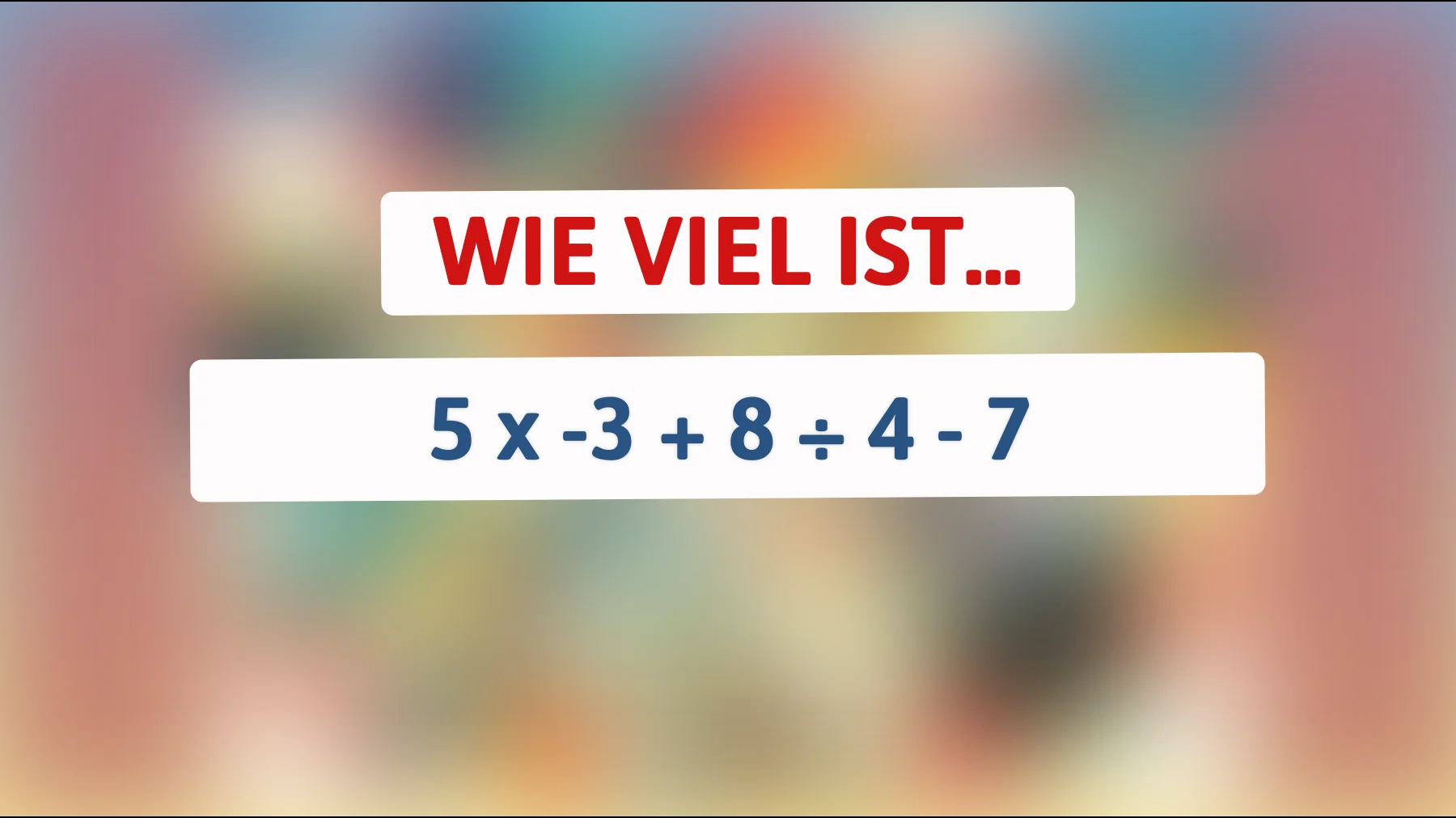 Nur für Genies: Kannst du diese mathematische Herausforderung lösen?"