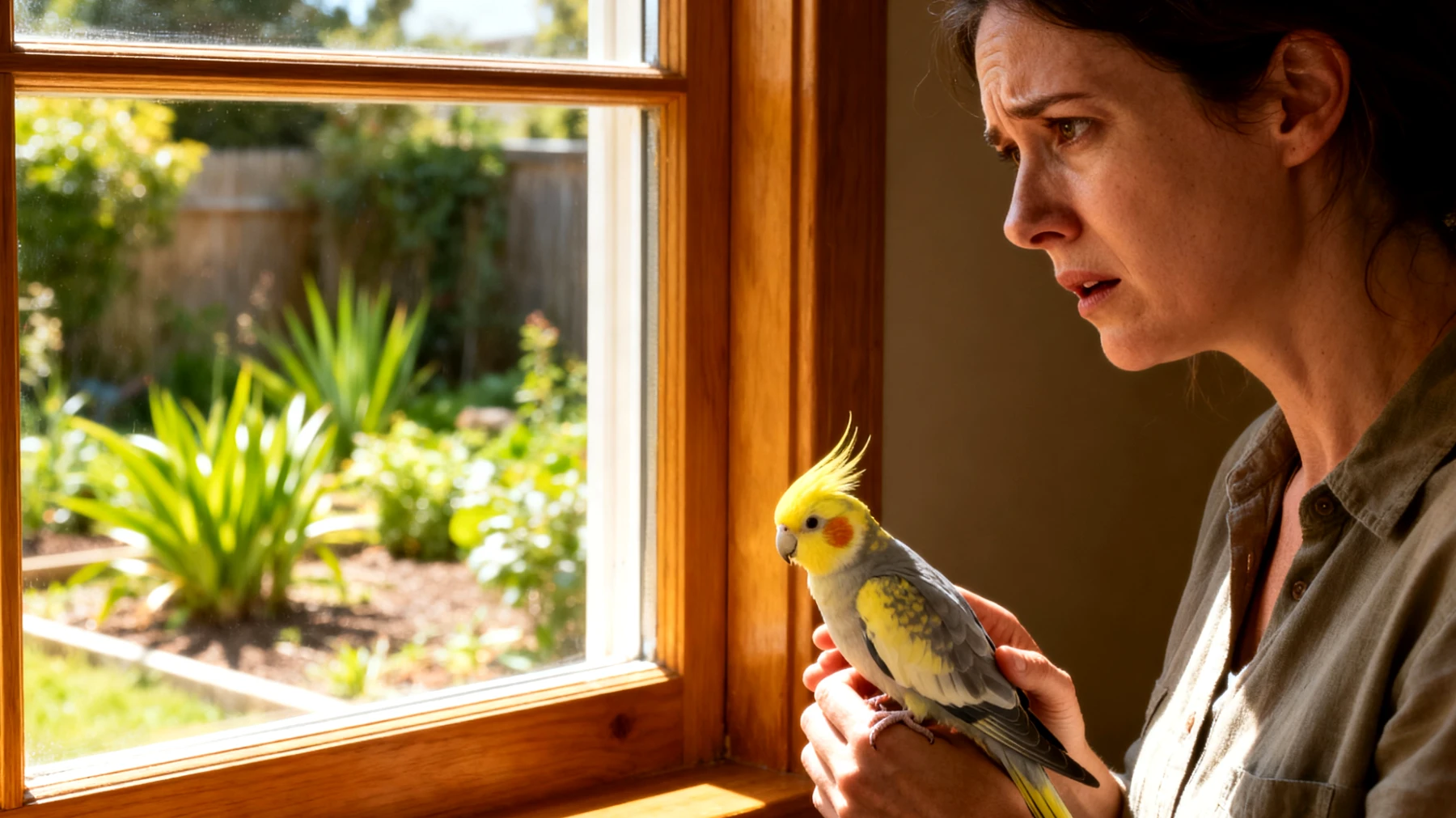 Nymphensittiche können im Garten nicht sinnvoll trainiert werden, da sie als Vögel ein hohes Fluchtrisiko haben und Training in kontrollierten Innenbereichen stattfinden muss"