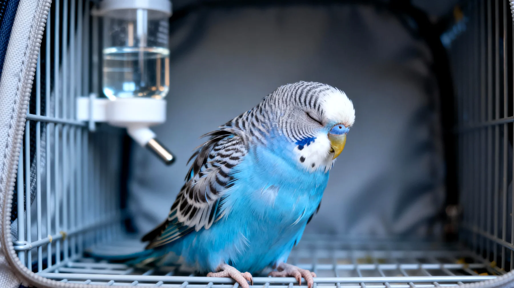 Wellensittiche erleiden während Reisen häufig Stress, Dehydrierung und Orientierungslosigkeit, was zu gesundheitlichen Problemen führen kann"