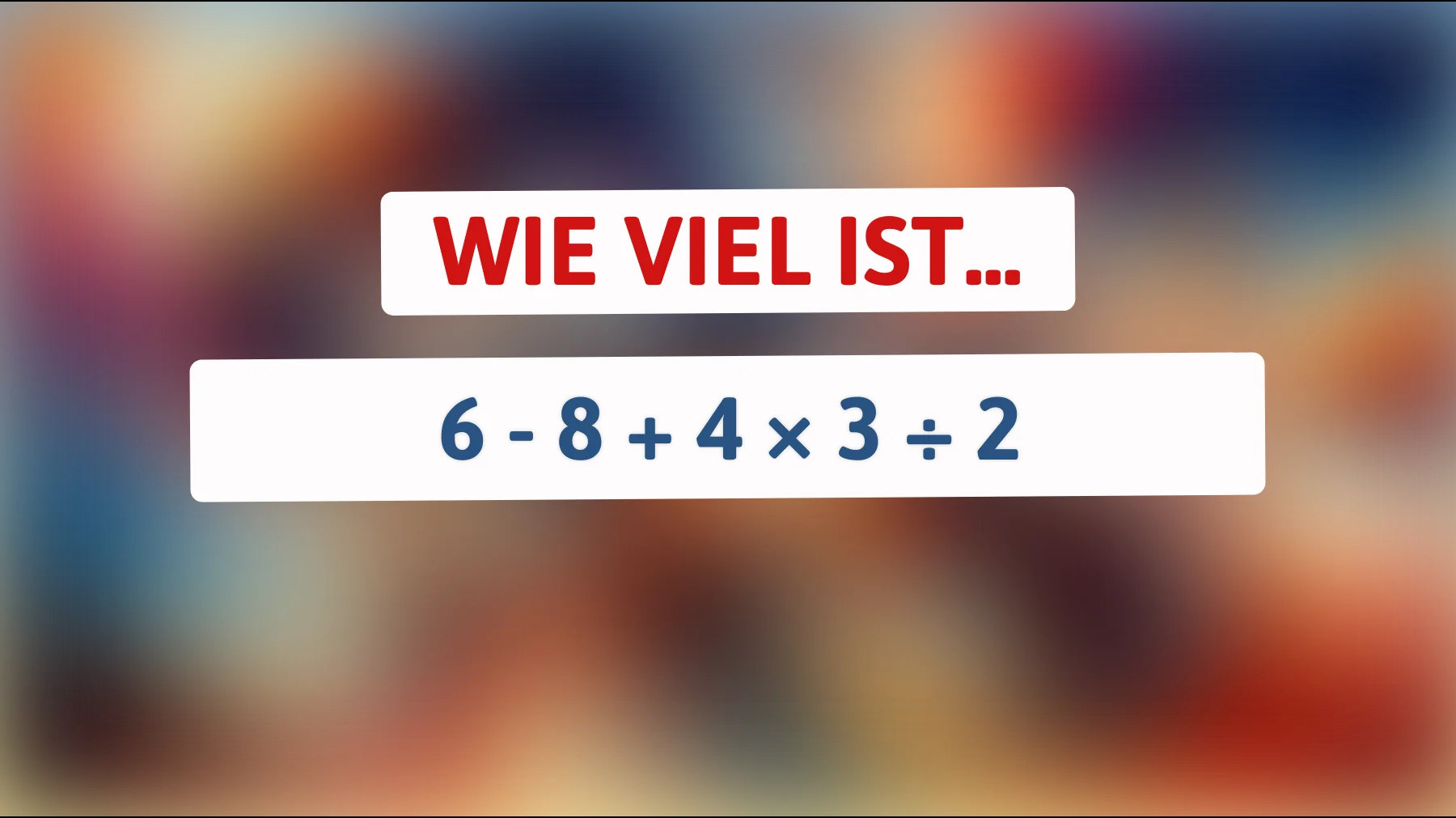 Wer löst dieses geniale Mathe-Rätsel? Nur kluge Köpfe schaffen die richtige Antwort!"
