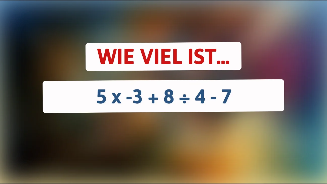 Bist du so schlau wie du denkst? Löse dieses knifflige Rätsel und finde die Lösung heraus!"