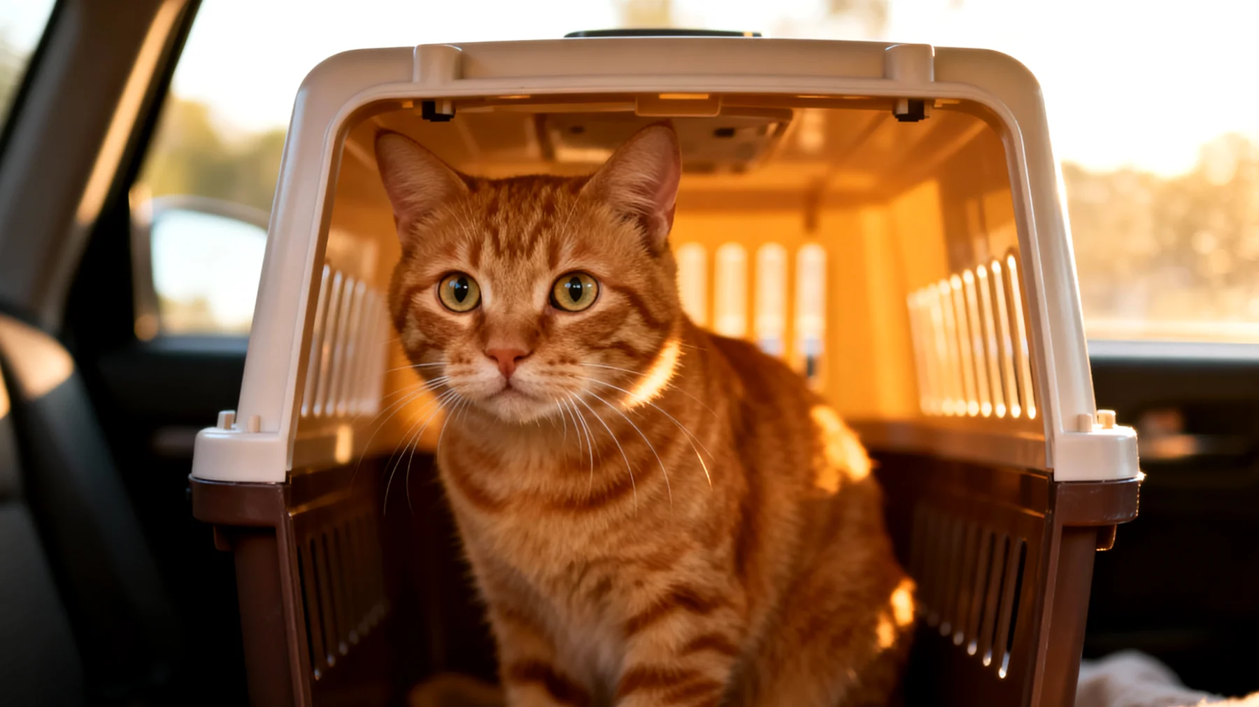 Katzen leiden häufig unter Reisestress und zeigen während der Reise Angst, Unruhe oder Übelkeit, was das Training und die Verhaltensübungen zur Vorbereitung auf Transportstress erschwert"