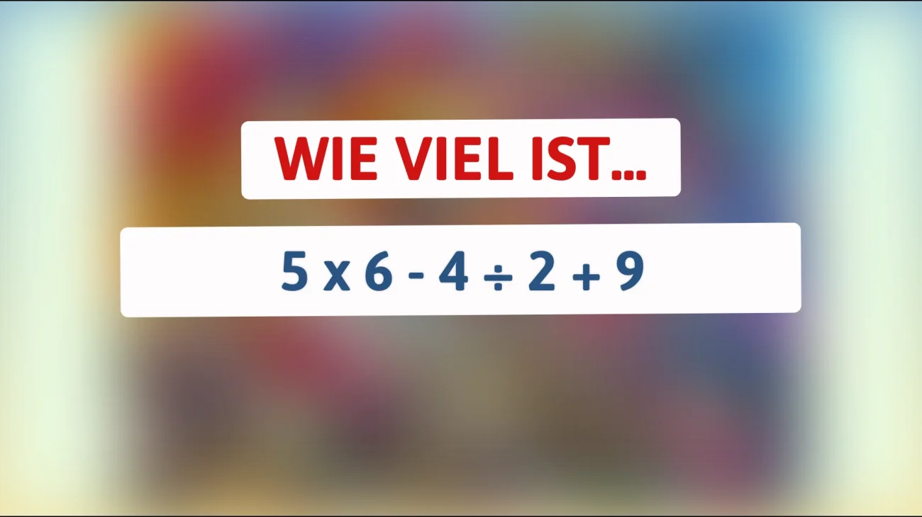 Löst nur ein Genie dieses knifflige Rätsel? Teste dein Wissen mit dieser mathematischen Herausforderung!"