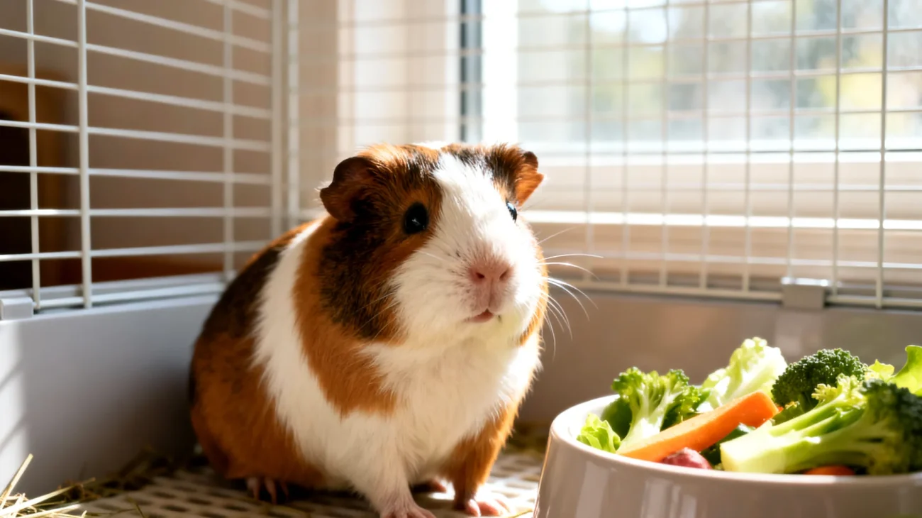Meerschweinchen benötigen eine strukturierte tägliche Routine mit regelmäßigen Fütterungszeiten, Auslaufzeiten und Reinigungsritualen, um Stress zu vermeiden und ihr Wohlbefinden zu fördern"
