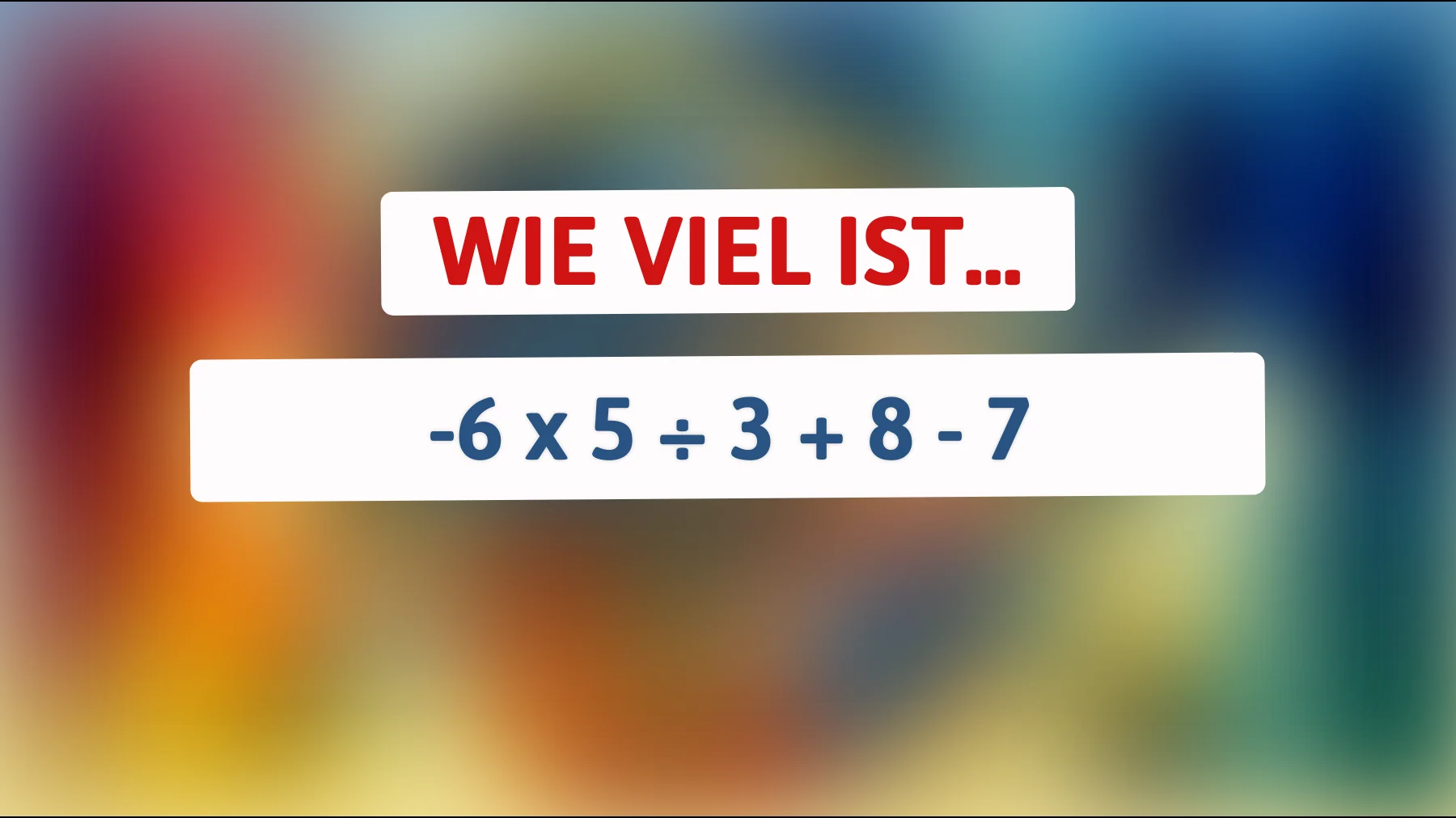 Nur 1 % der Menschen können diese einfache Matheaufgabe ohne Taschenrechner lösen - bist du dabei?"