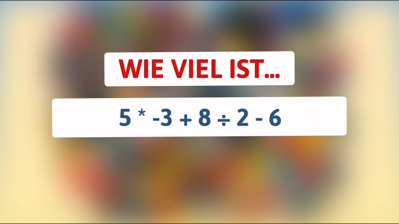Nur 1% der Menschen können diese mathematische Herausforderung meistern: Schaffst du es, das knifflige Rätsel zu lösen?"