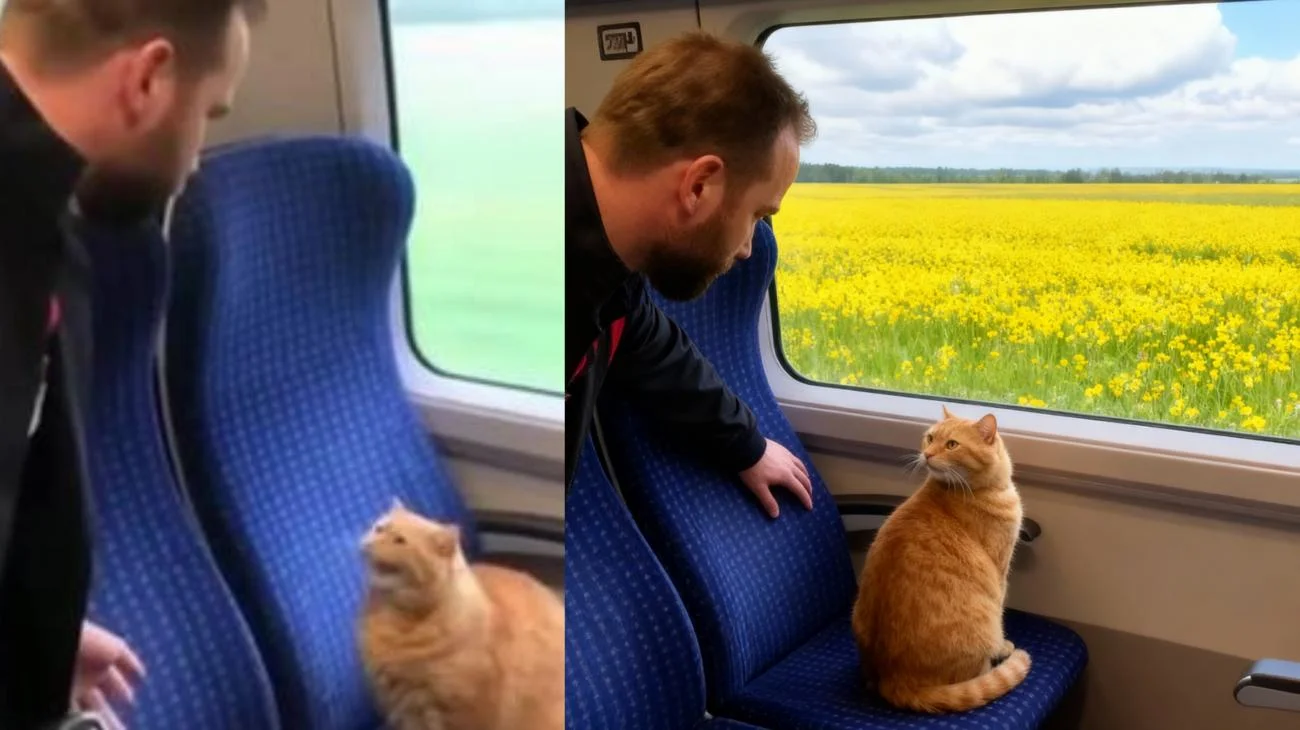 Katze ohne Fahrkarte #cat #funny #sora #ai #fyp"